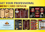 design modern menu restaurant menu digital menu